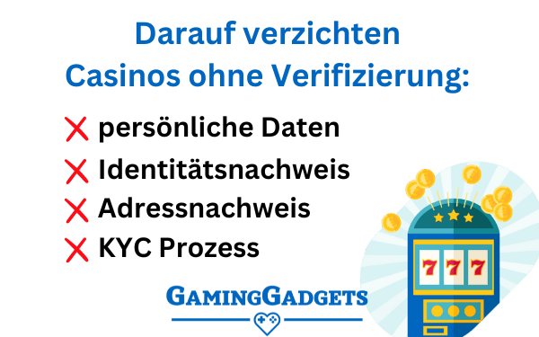 Darauf verzichten Casinos ohne Verifizierung