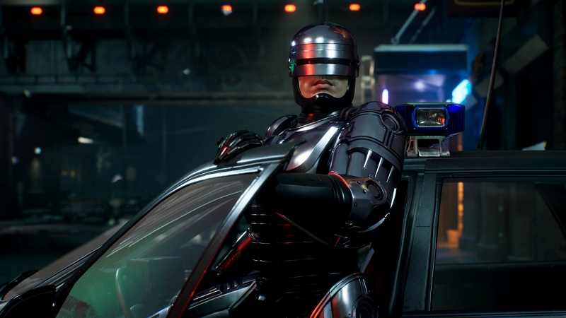 RoboCop Rogue City - RoboCop steigt aus dem Auto